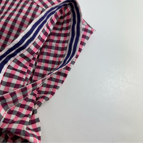 Robert Graham X Tailored Fit Shirt Men’s XL Short Sleeve Pink White Check - Picture 10 of 10